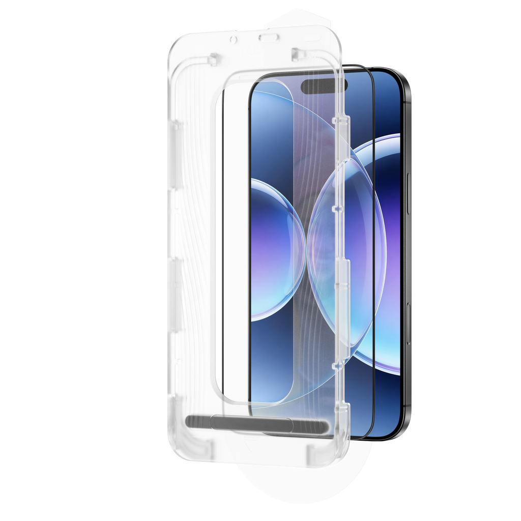 LZEL Optivue Series 3d Tempered  Csg 0.33mm Thickness Double Strong Glass For iPhone 16 Pro Max / 17 Pro Max With Applicator | Clear