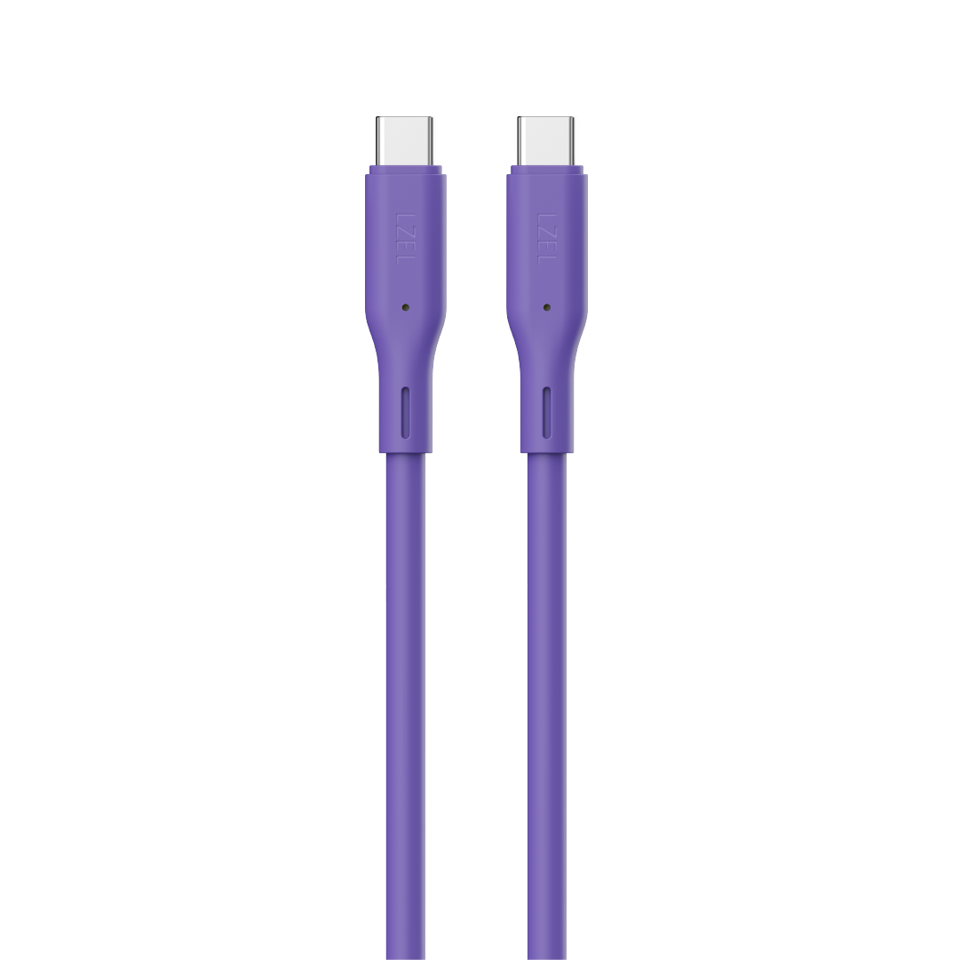 LZEL Celeris Silox CXL Soft Silicone USB-C to USB-C Cable, 480Mbps, 240W Max, 2m