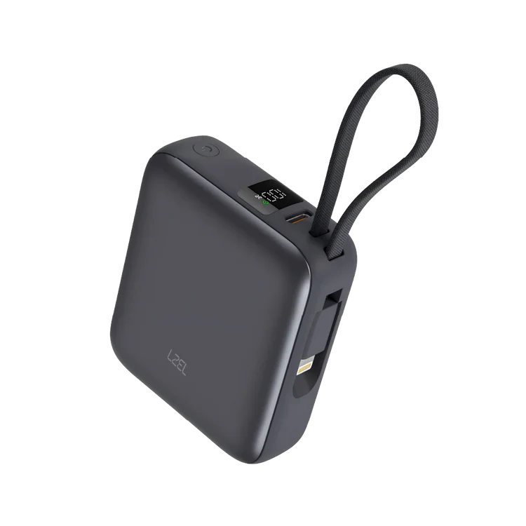 LZEL Neurode Sync Mini 10000Mah  Pd3.0 & Qc 3.0 | 22.5W | Built-In Type-C & Lighting Power Bank