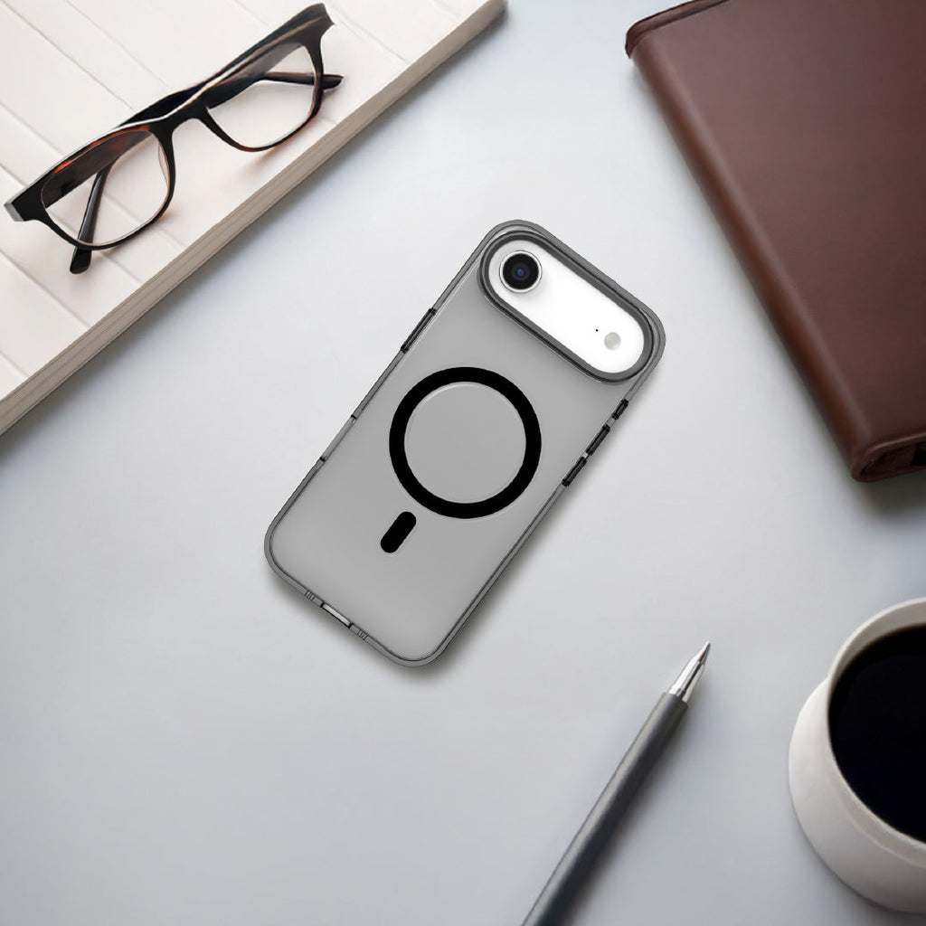 LZEL MagCrystal Groove Case for iPhone Air | Smoke