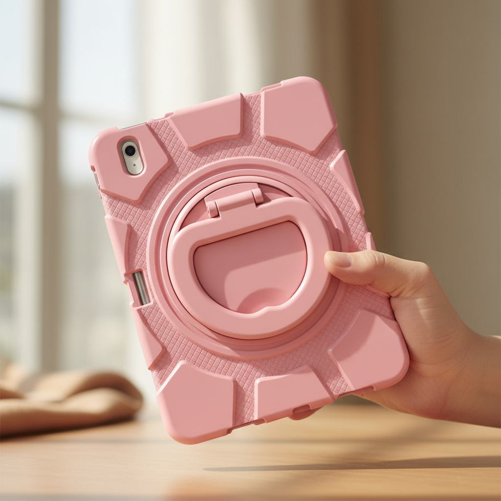 Asli Global Smartix Armor Shockproof Case for iPad 10th & 11th Generation (10.9" & 11") | Rose Gold