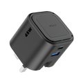 Asli  Global Powercore 45 Gan Dual Port Usb-A & Usb-C Fast Charger | Black