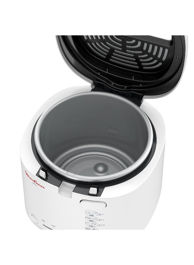 MOULINEX Deep Fryer 1.0Kg/1.8L Capacity - Deep Oil Strainer Included - Small Size - 1.8 L 1470 W  | White