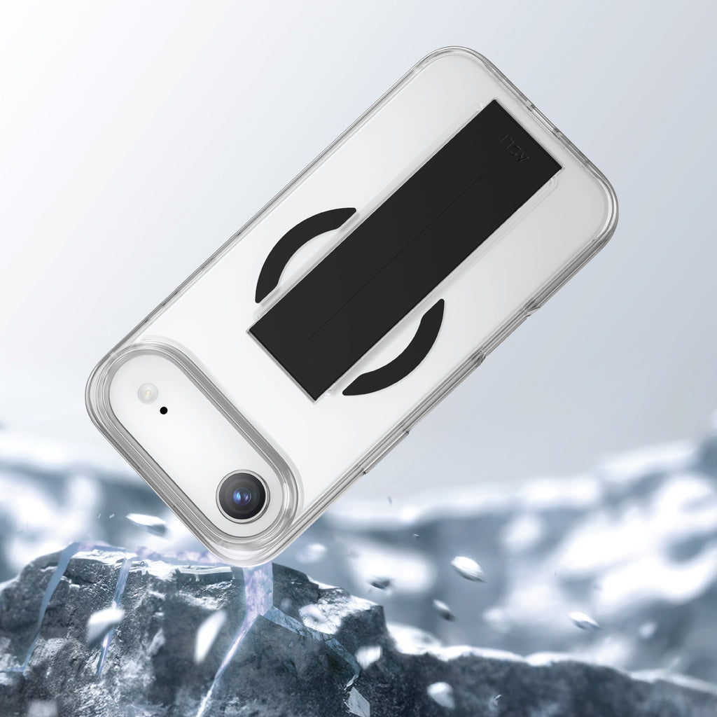 Asli Global MagTrox Siliox Grip Transparent MagSafe Case for iPhone Air| Black