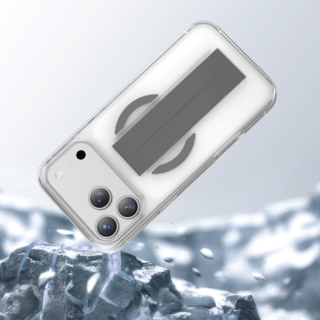 Asli Global MagTrox Siliox Grip Transparent MagSafe Case for iPhone 17 Pro Max | Natural Titanium