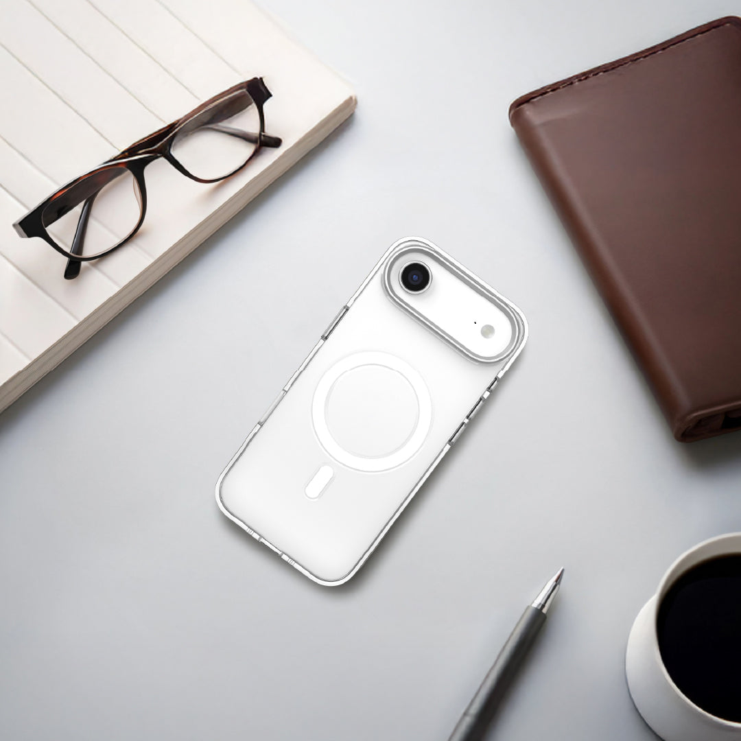 LZEL MagCrystal Groove Case for iPhone Air | Clear