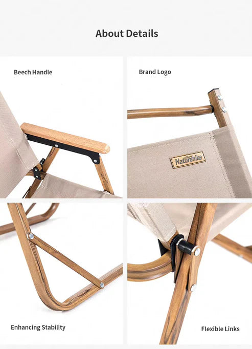 Naturehike MW02 Outdoor Folding Chair | Khaki (Small)