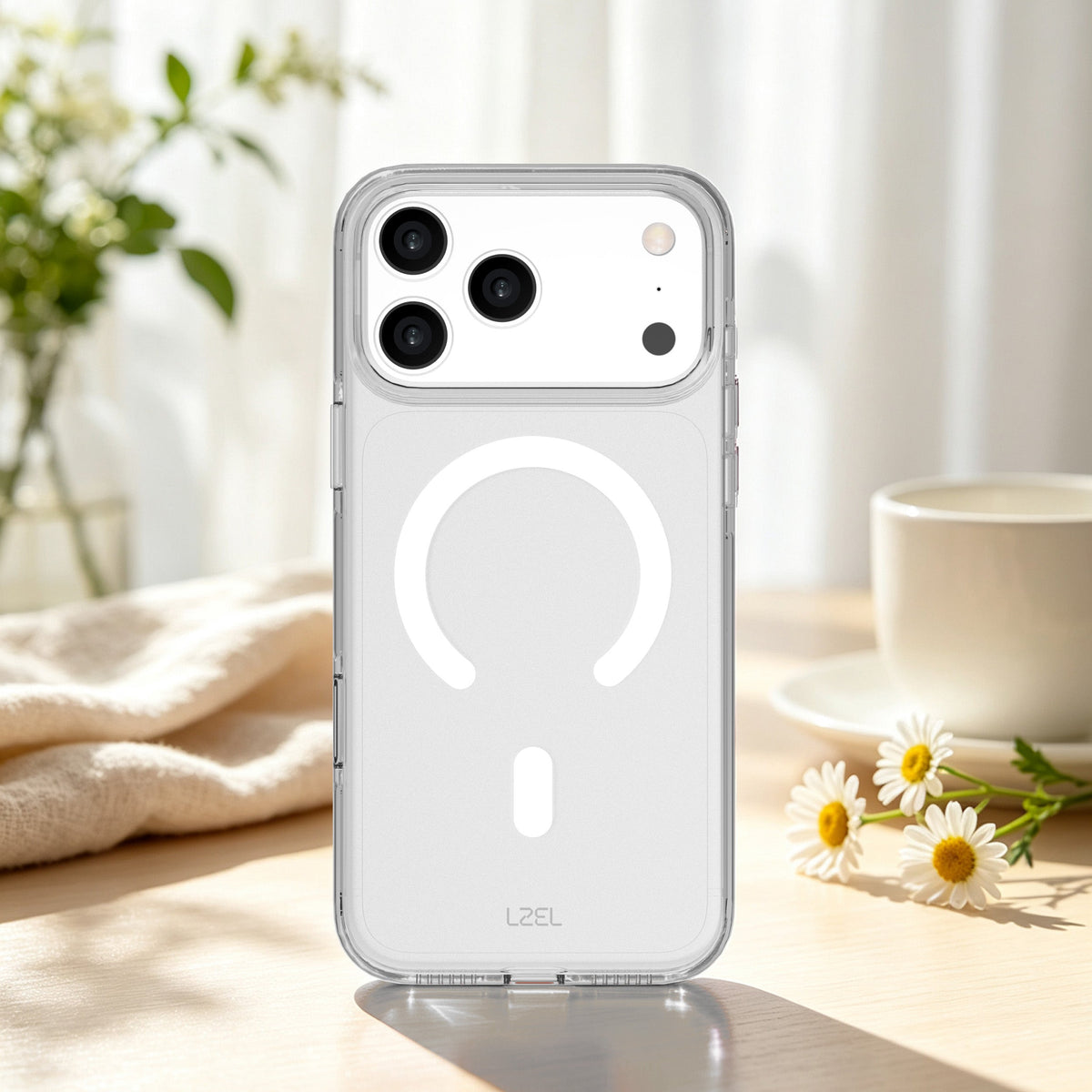 LZEL NEXOMAG Clear MagSafe Case with Enhanced Edge Protection for iPhone 18 Pro & 18 Pro Max