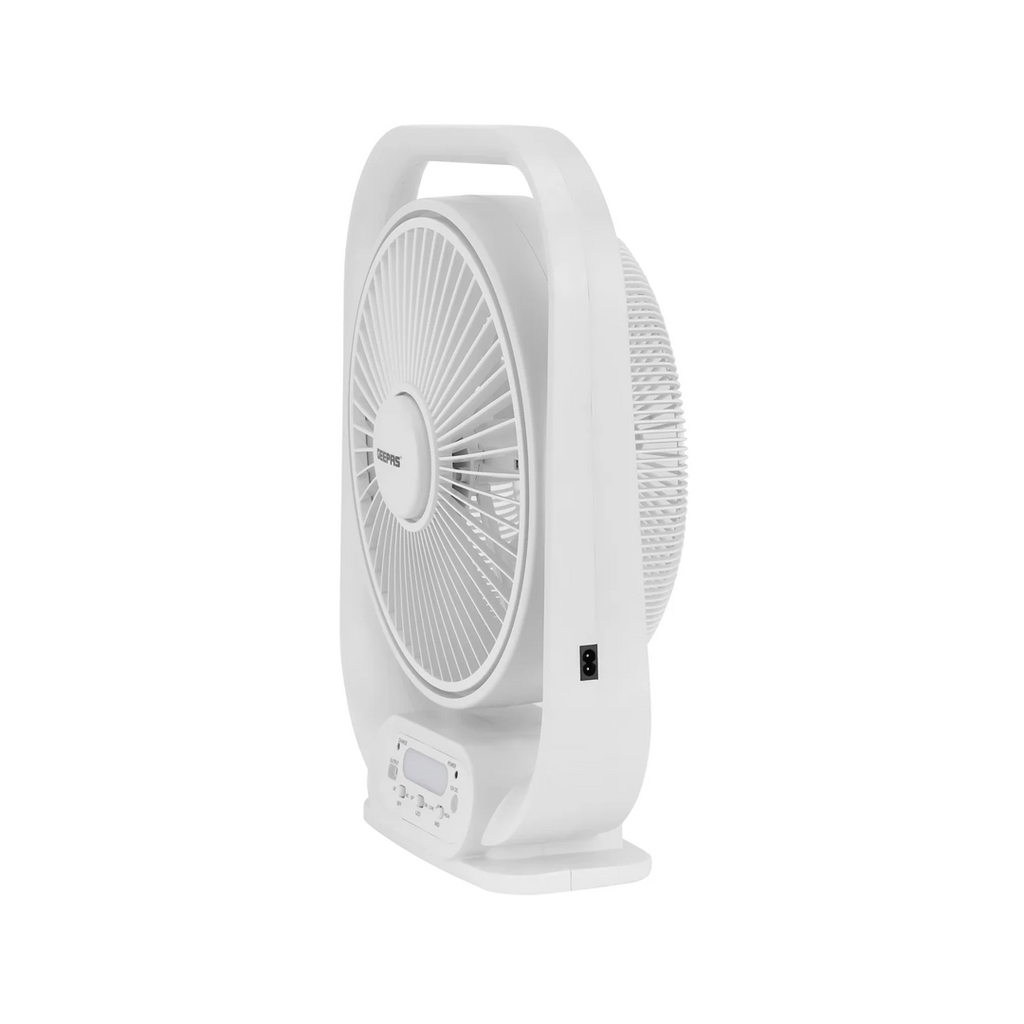 GEEPAS 12-Inch Rechargeable Table Fan with 5 Blades