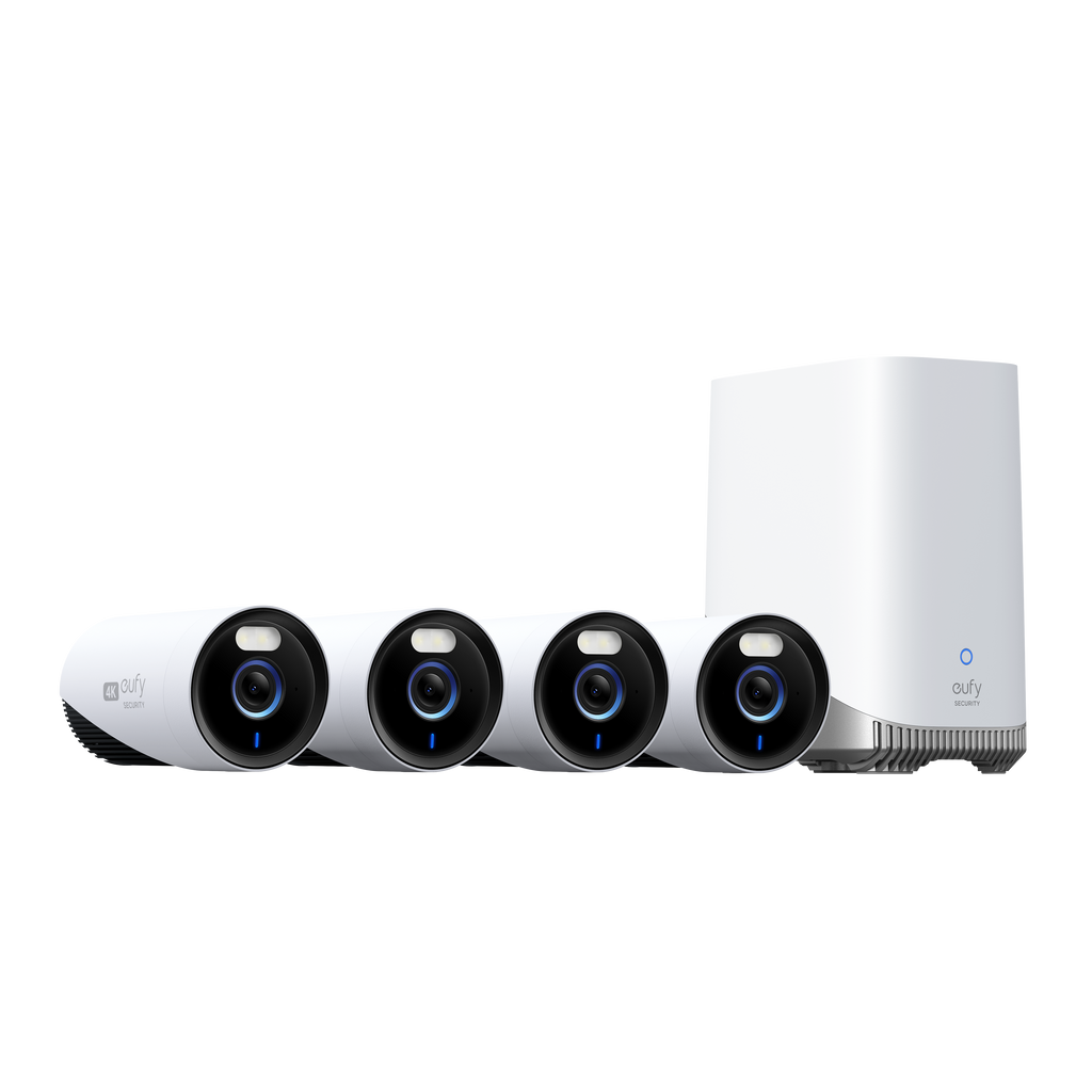 Eufy Cam E330 (Professional) 4-Cam Kit 4K | White
