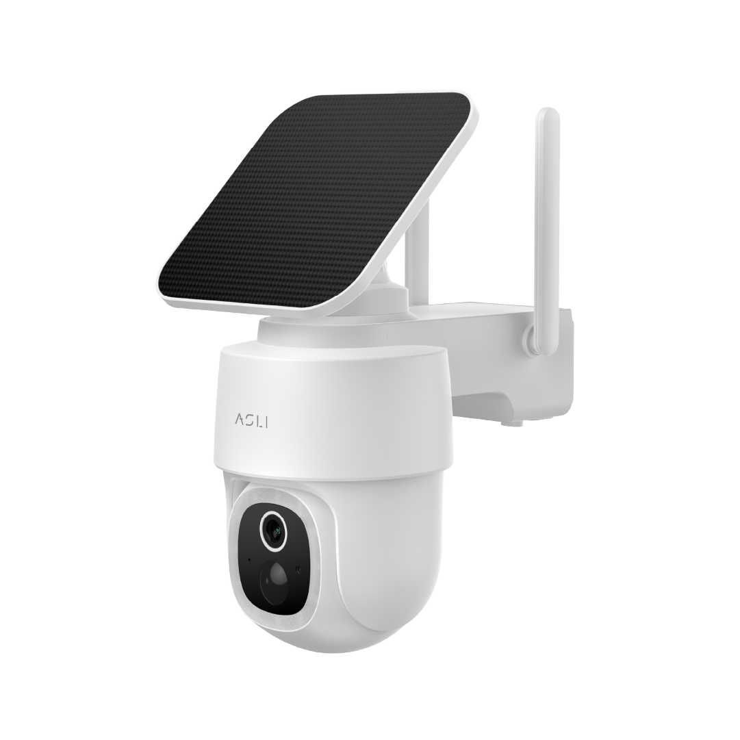 Asli Global EcoView Series - 4MP Solar-Powered Smart WIFI Security Camera