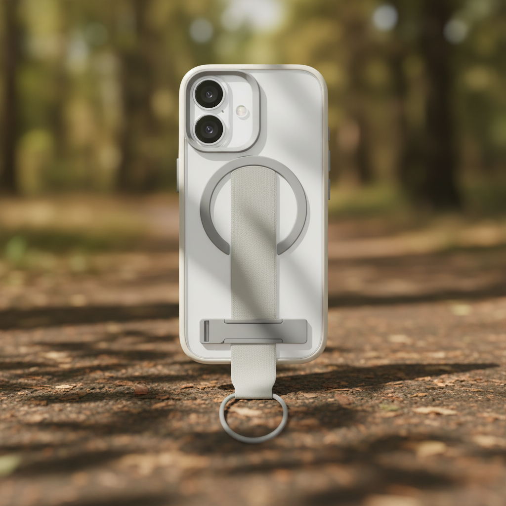 LZEL MagMatte Grip Case for iPhone 17 | Titanium