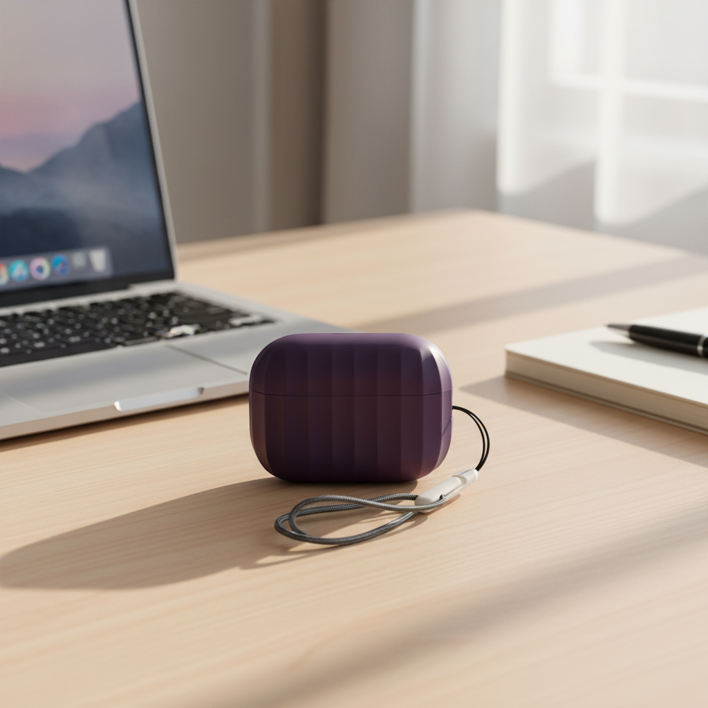 Asli Global Airpods Pro 2 Silicone Case with Anti Drop Protection | Purple