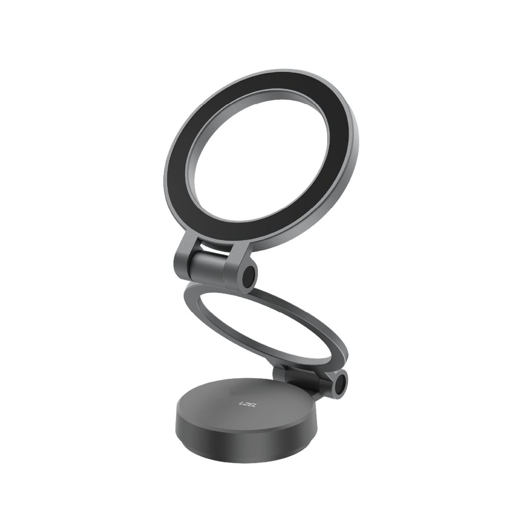 LZEL 360Â° Magnetic Suction Phone Holder Three-Axis Adjustable Angle | Robust Magnetic Grip | Black