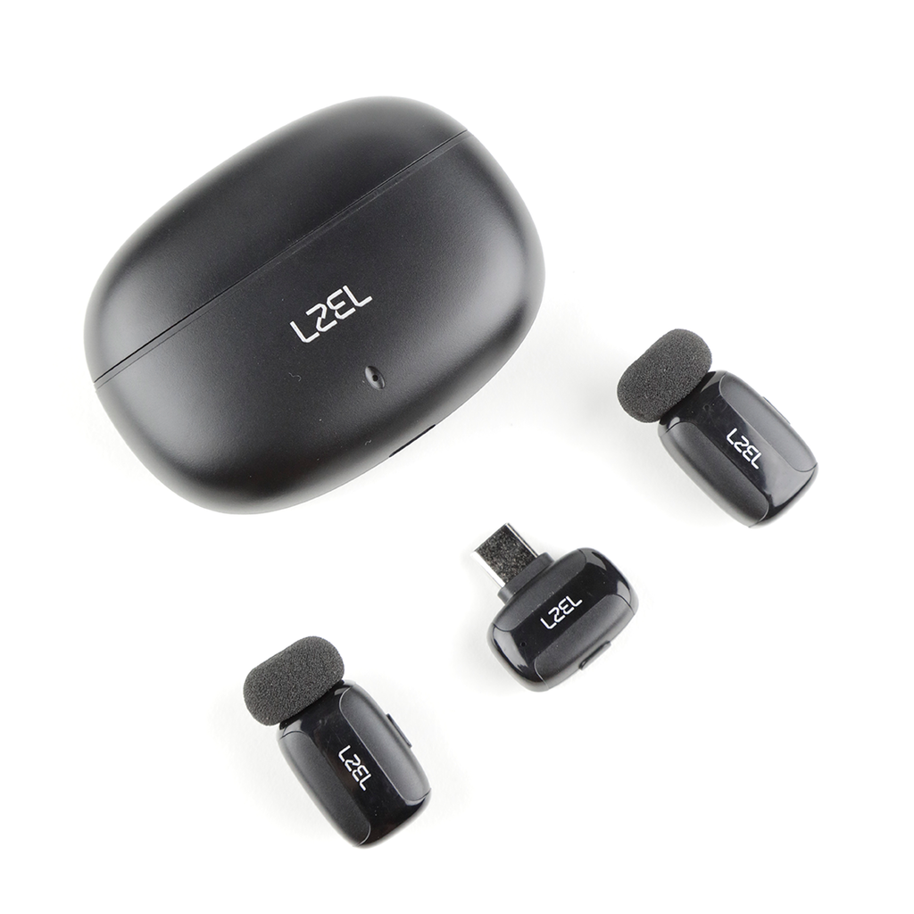 LZEL 2.4GHz Wireless Microphone – Portable, Plug & Play, Noise Reduction & Voice Effects