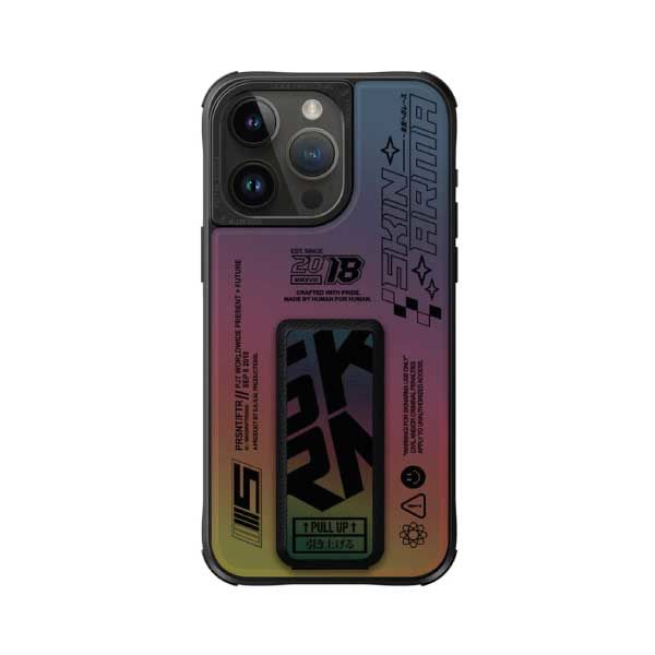 SkinArma iPhone 15 Pro Kira Kobai MagSafe with Grip-Stand Case | Hologram