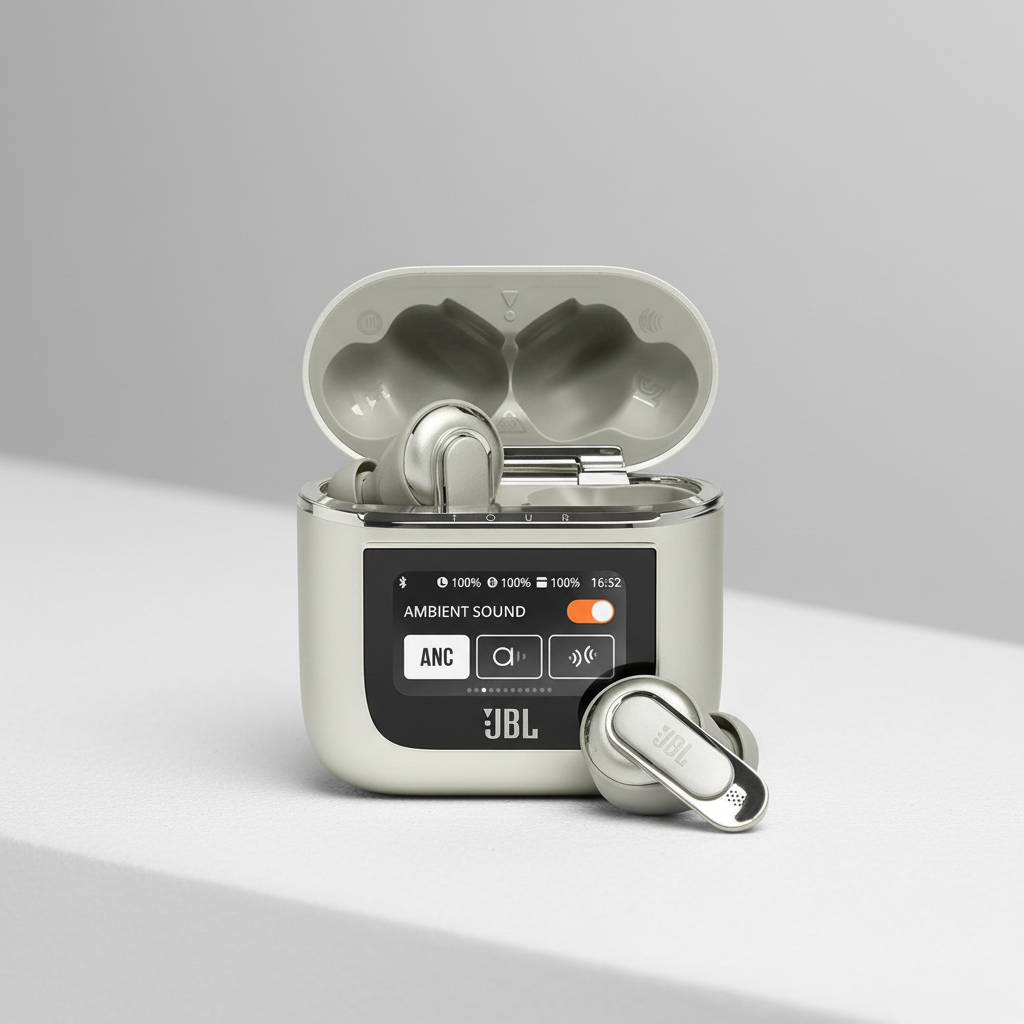 JBL Tour Pro 2 True Wireless Noise Cancelling Earbuds | Champagne
