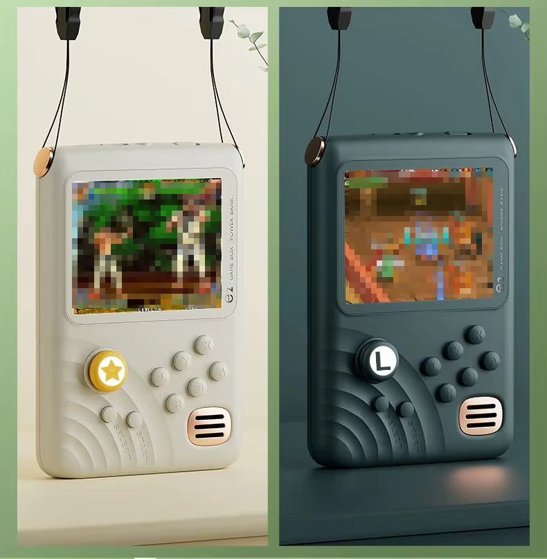 Retro Game Console - 3.5-inch IPS Screen, 6000mAh, 10000 Games | Light Green
