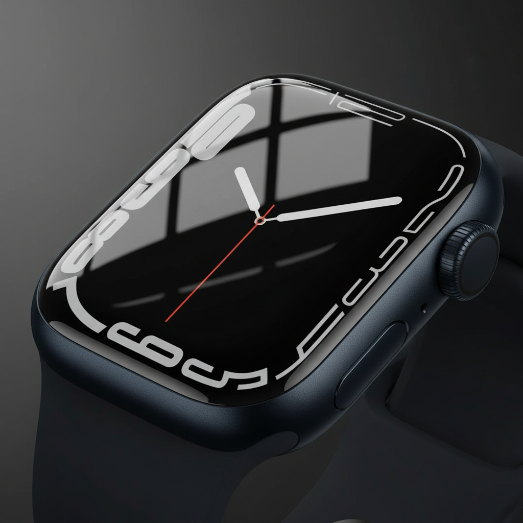 Apple Watch Series 7 GPS, 41mm Blue Aluminium Case with Abyss Blue Sport Band - Regular