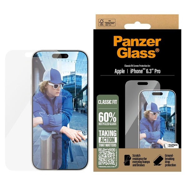 Panzer iPhone 16 Pro Glass Classic Fit Screen Protection