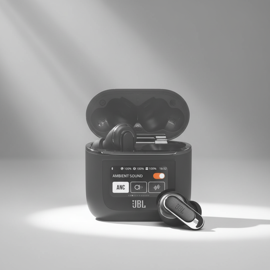 JBL Tour Pro 2 True Wireless Noise Cancelling Earbuds | Black