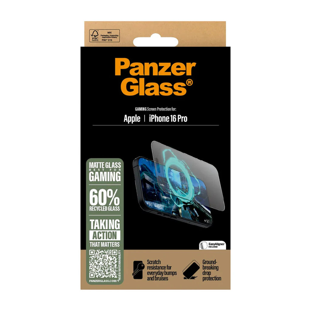 Panzer iPhone 16 Pro Max Glass Gaming Screen Protection