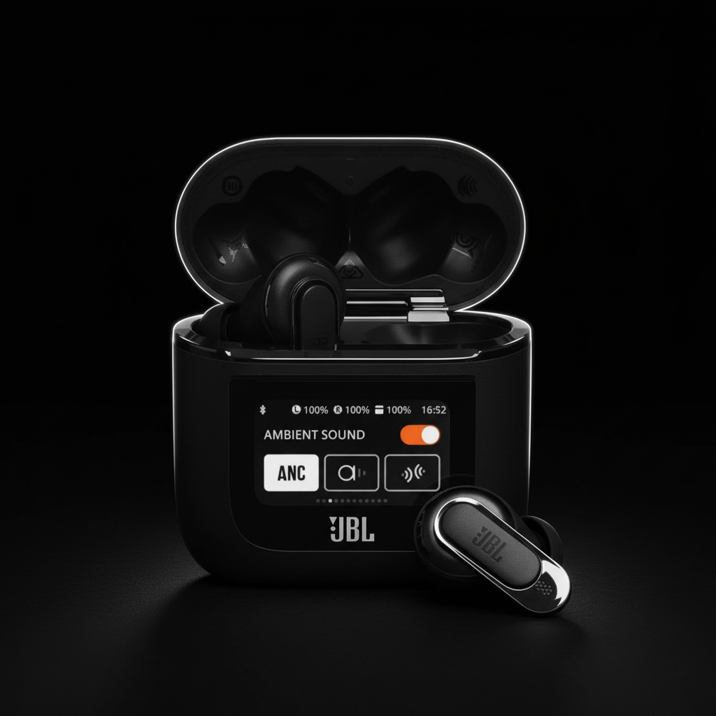 JBL Tour Pro 2 True Wireless Noise Cancelling Earbuds | Black