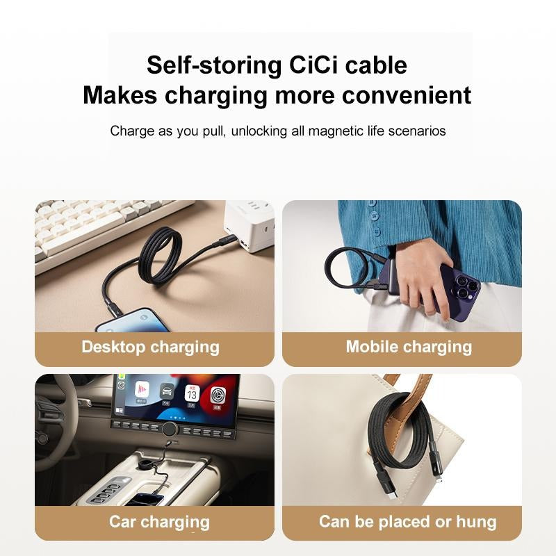 Momax Mag.Link 60W Usb-C To Lightning Magnetic 1M Cable | Black