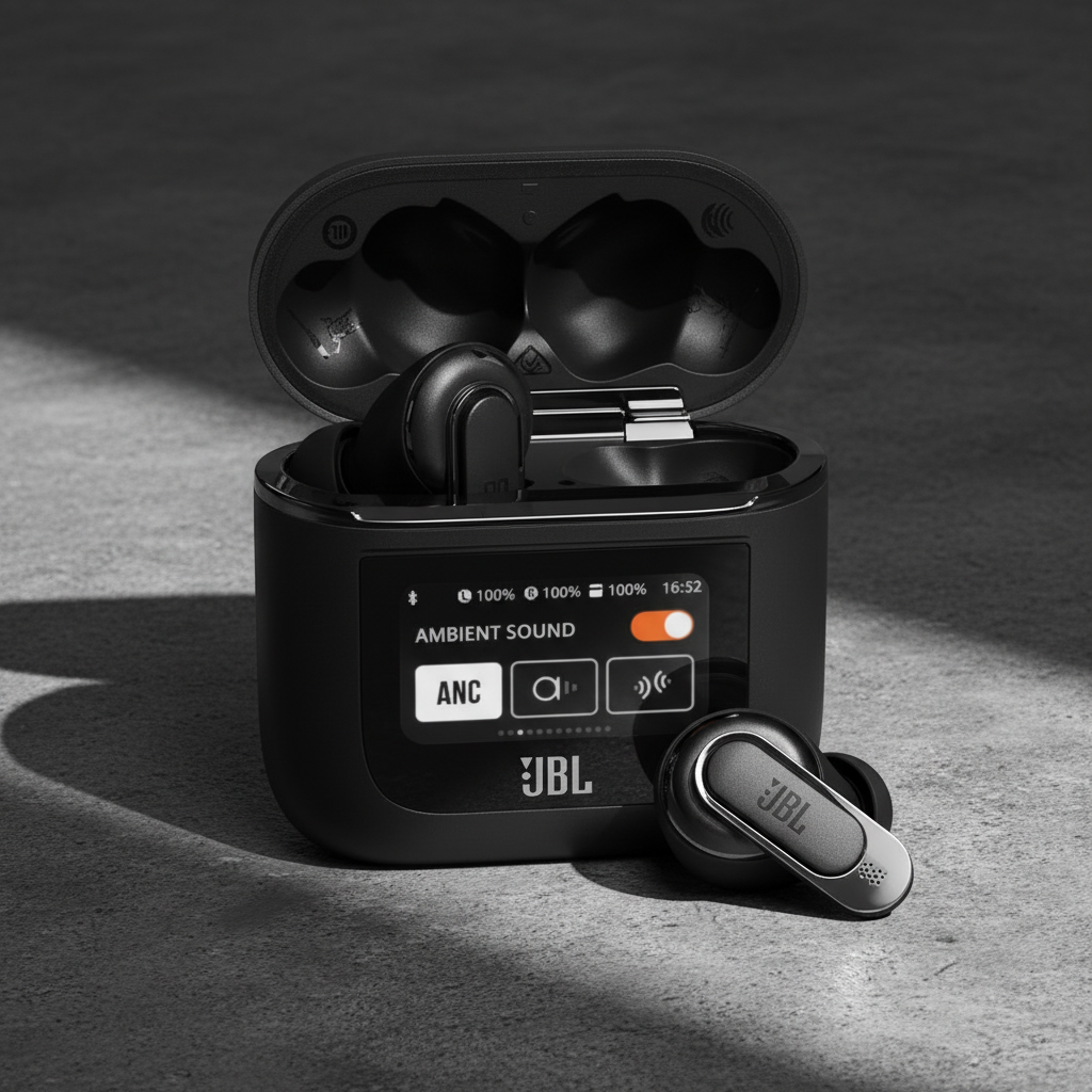JBL Tour Pro 2 True Wireless Noise Cancelling Earbuds | Black