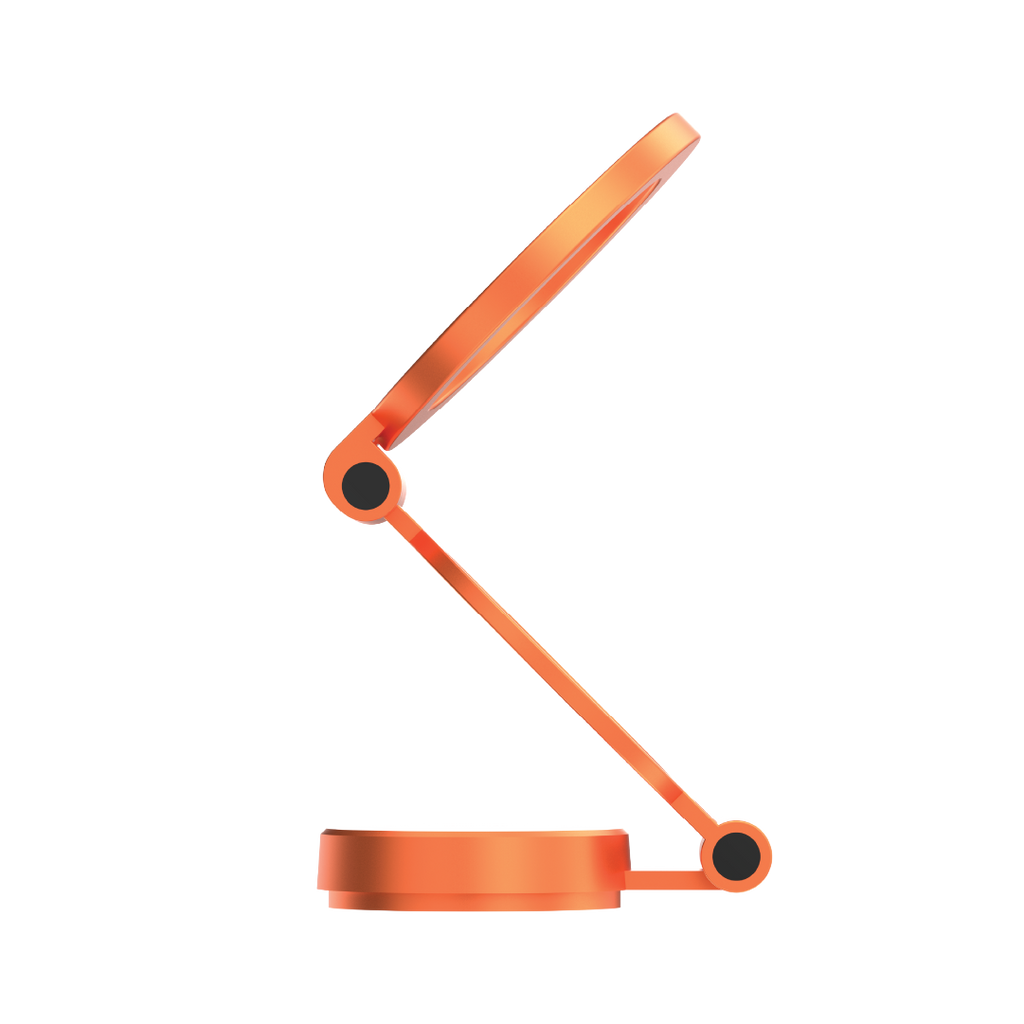 LZEL 360Â° Magnetic Suction Phone Holder Three-Axis Adjustable Angle | Robust Magnetic Grip | Orange