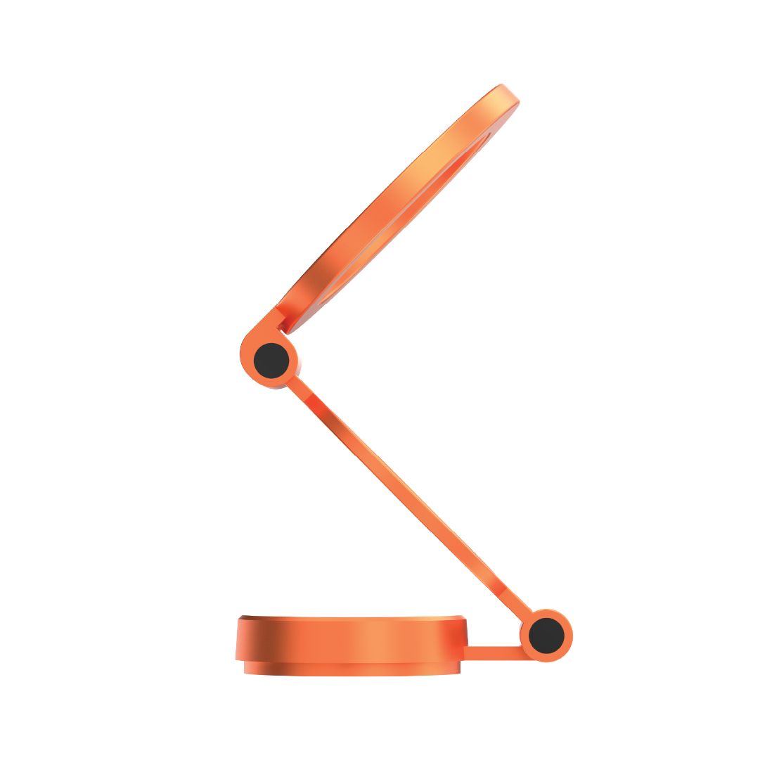 LZEL 360Â° Magnetic Suction Phone Holder Three-Axis Adjustable Angle | Robust Magnetic Grip | Orange