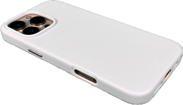 LZEL iPhone 16 Pro MagLeather Case | Light Gray