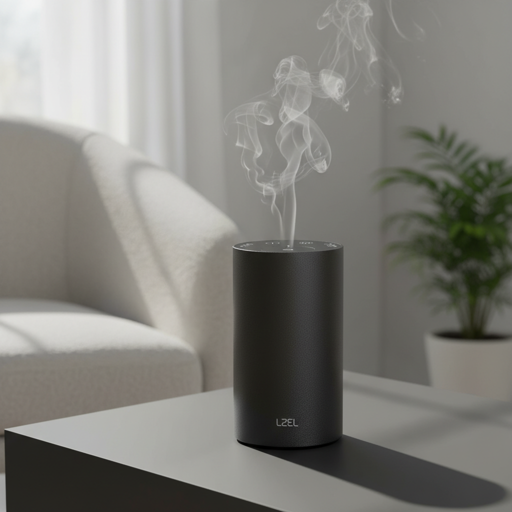 LZEL Aroma Diffuser Aromavista Elite Mini Essential Oil Diffuser Waterless Nebulizer Aroma Diffuser, 2000mah | Black