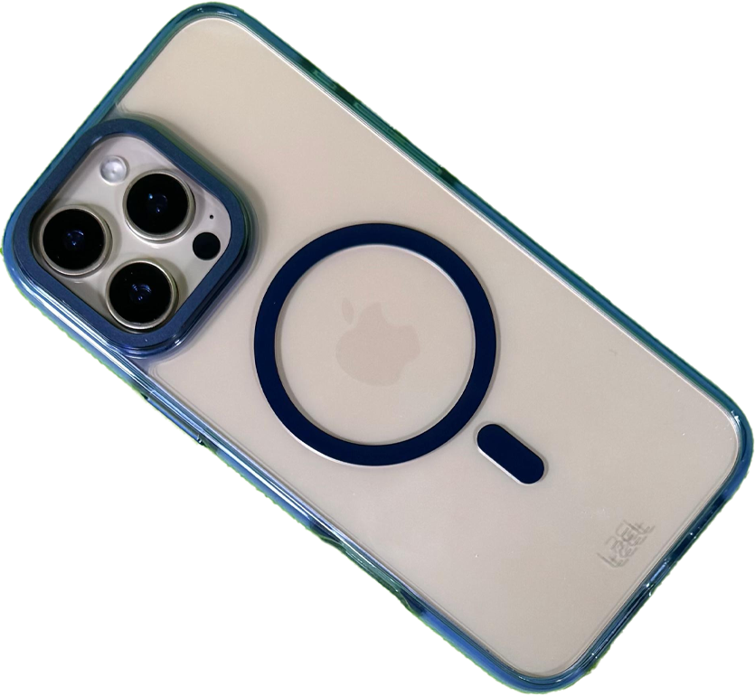 LZEL iPhone 16 Pro  Armor Clear Case With MagSafe | Blue