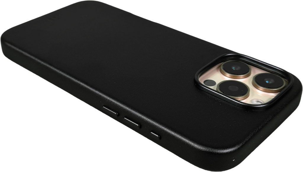 LZEL iPhone 16 Pro Max Mag Leather Elite Case | Black