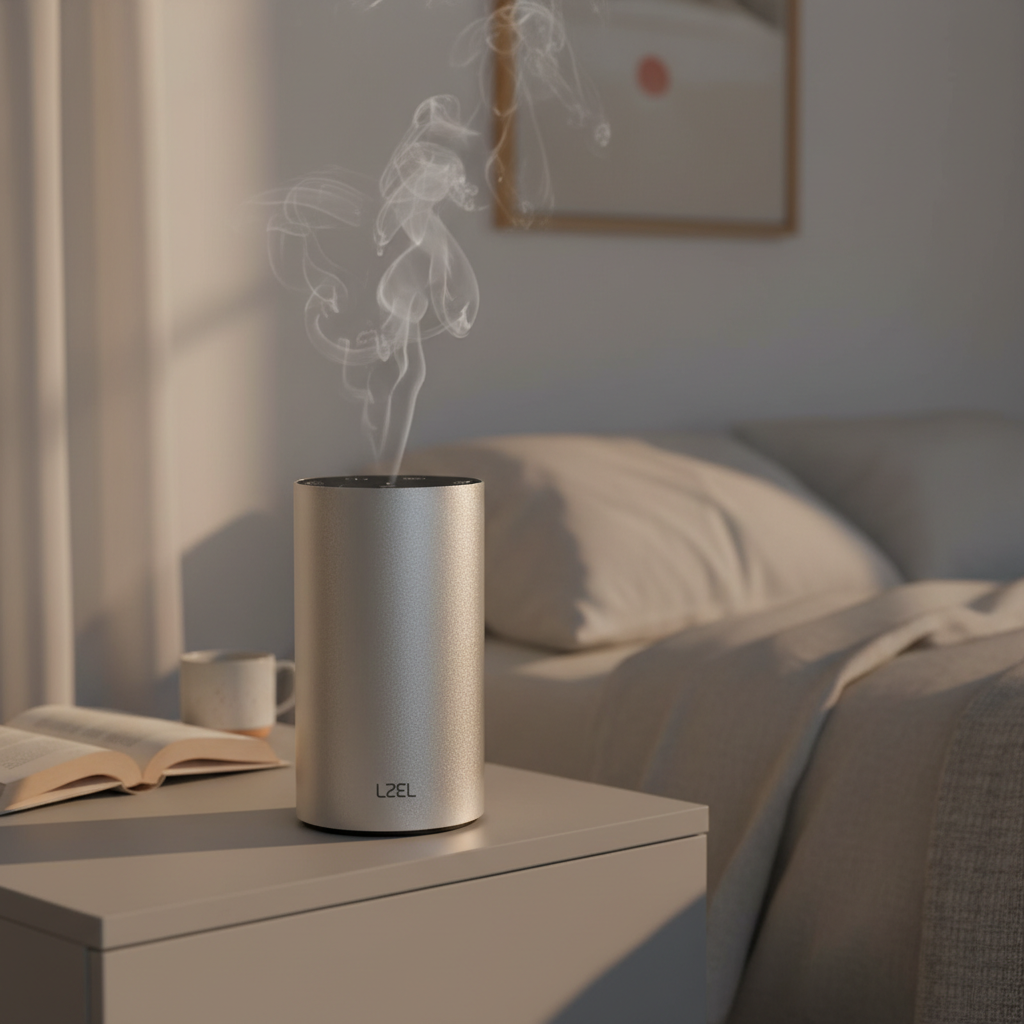 LZEL Aroma Diffuser Aromavista Elite Mini Essential Oil Diffuser Waterless Nebulizer Aroma Diffuser, 2000mah | Silver