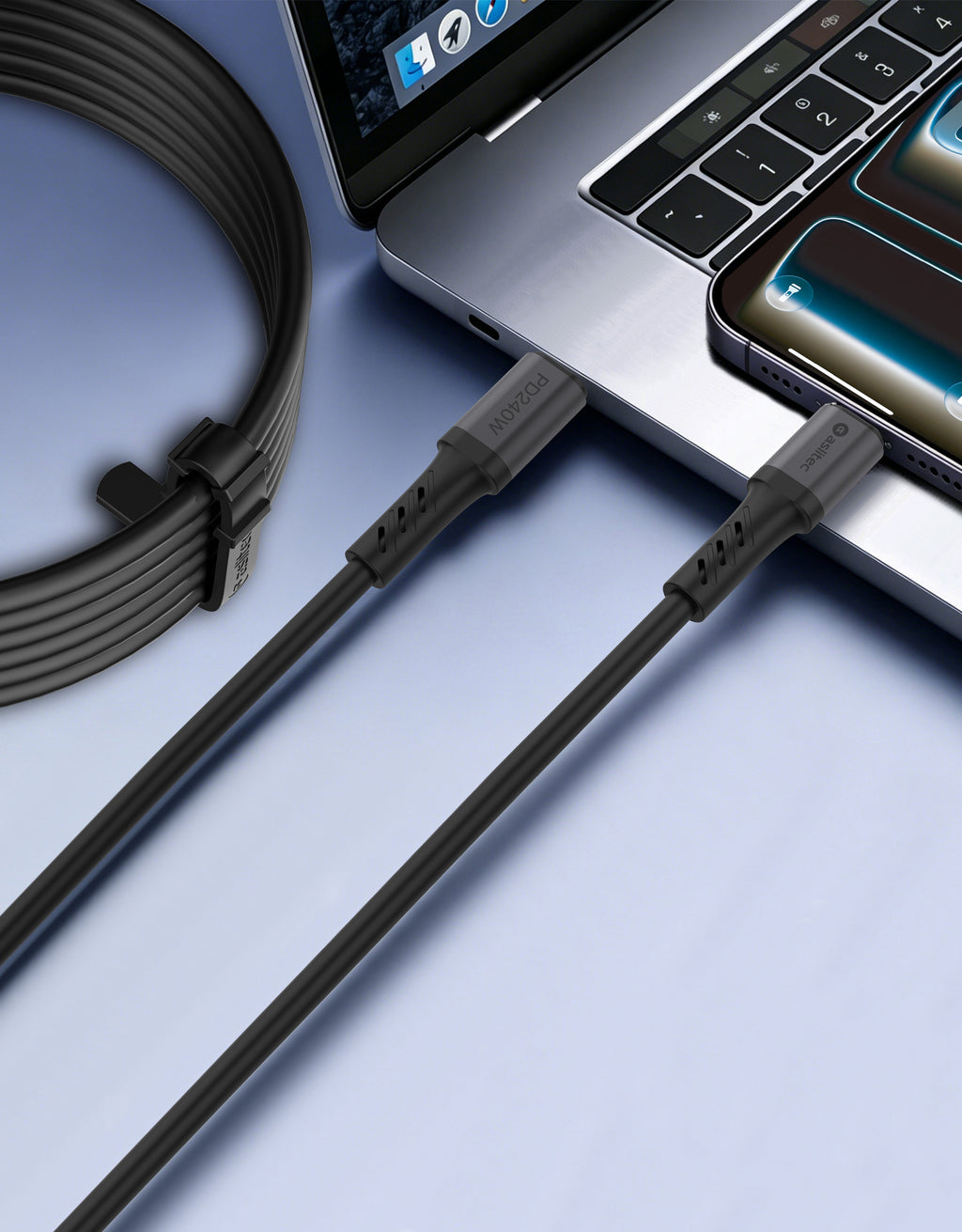 aslitec GRAPHENEX 240W Fast Charging & Data Cable USB-C to USB-C