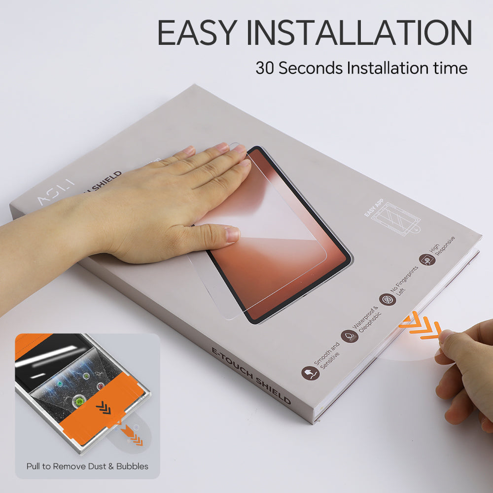 Asli Global E-Touch Premium Tempered Glass Screen Protector for iPad 10th & 11th Gen (10.9")
