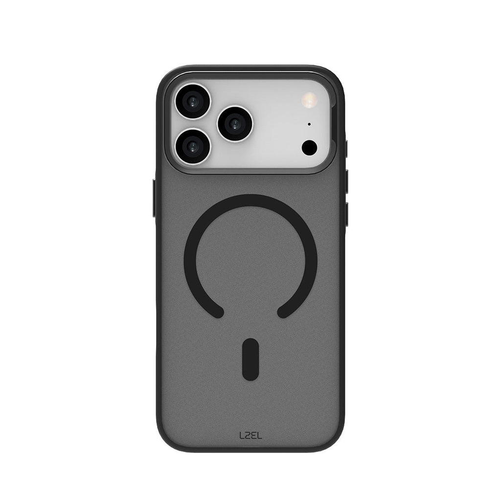 LZEL MagHexro Matte Case for iPhone 17 Pro Max| Black