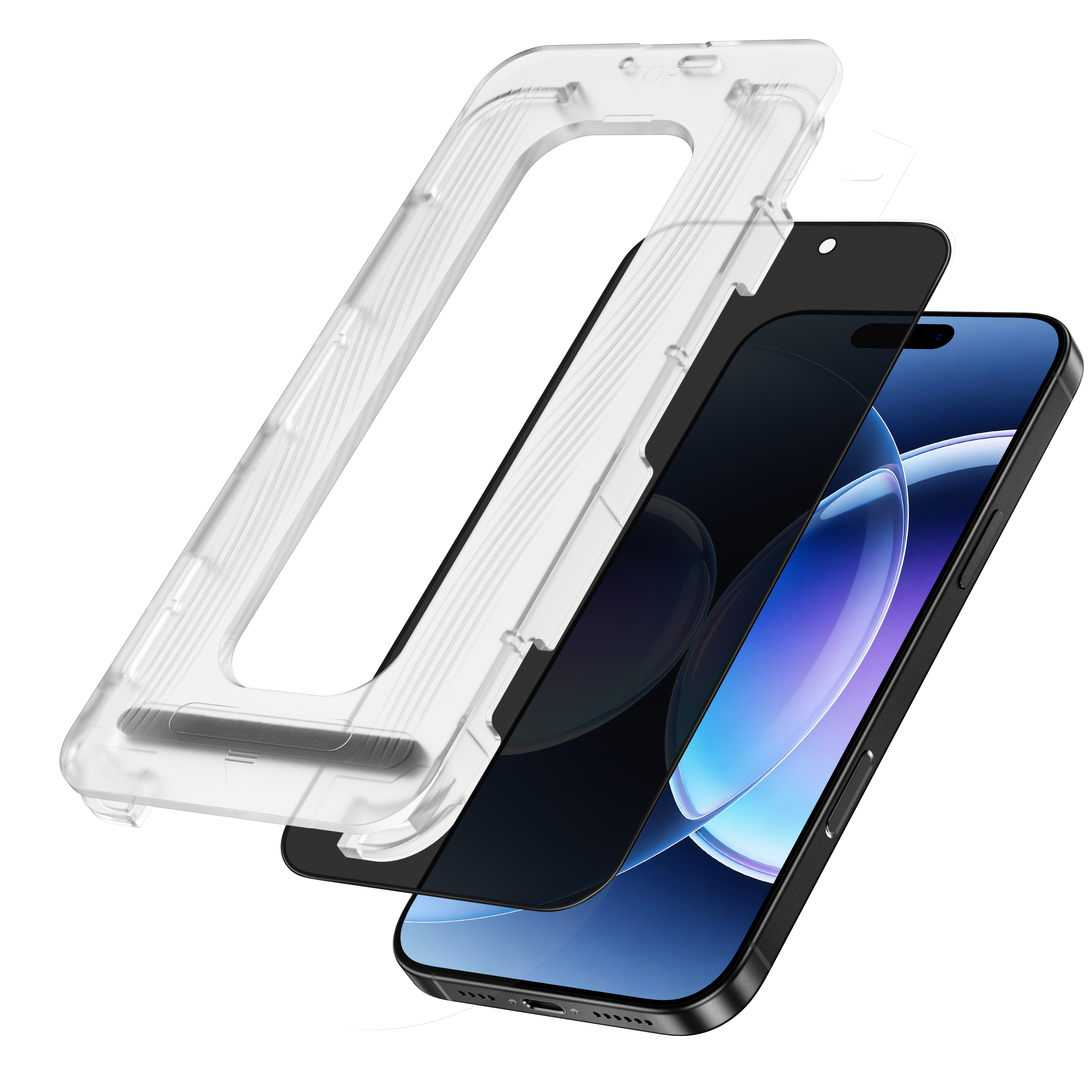 LZEL Optivue Series 26° Anti-spy  Csg 0.33mm Thickness Double Strong Glass  For iPhone 16 Pro Max/17 Pro Max With Applicator | Privacy