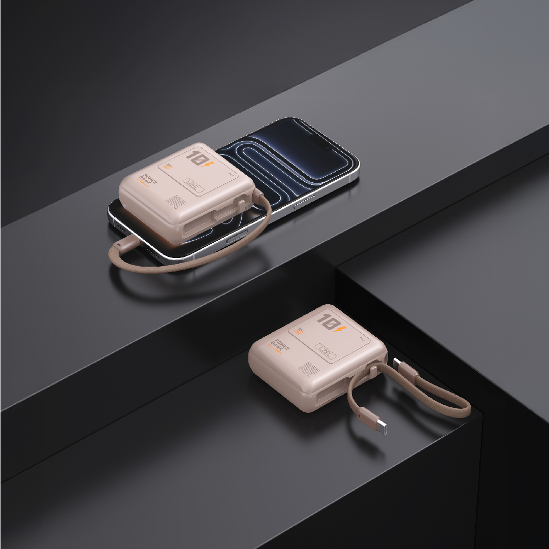 LZEL Zenoflex Surge10 10000Mah 20W Max Pd Power Bank Supports Type-C | Mocha
