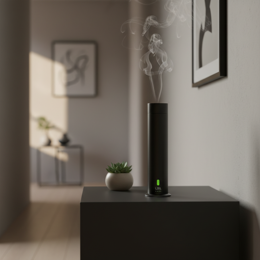 LZEL Aroma Diffuser Aromavista Luxe Luxury Scent Diffuser 120ml, Remote Controlled | Black