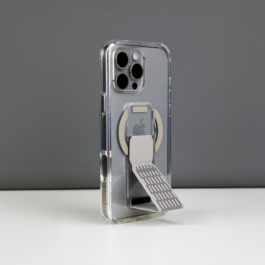 LZEL Clearmag Kickstand Clear Strap Magsafe With Enhanced Edge Protection Case For iPhone 16 Pro