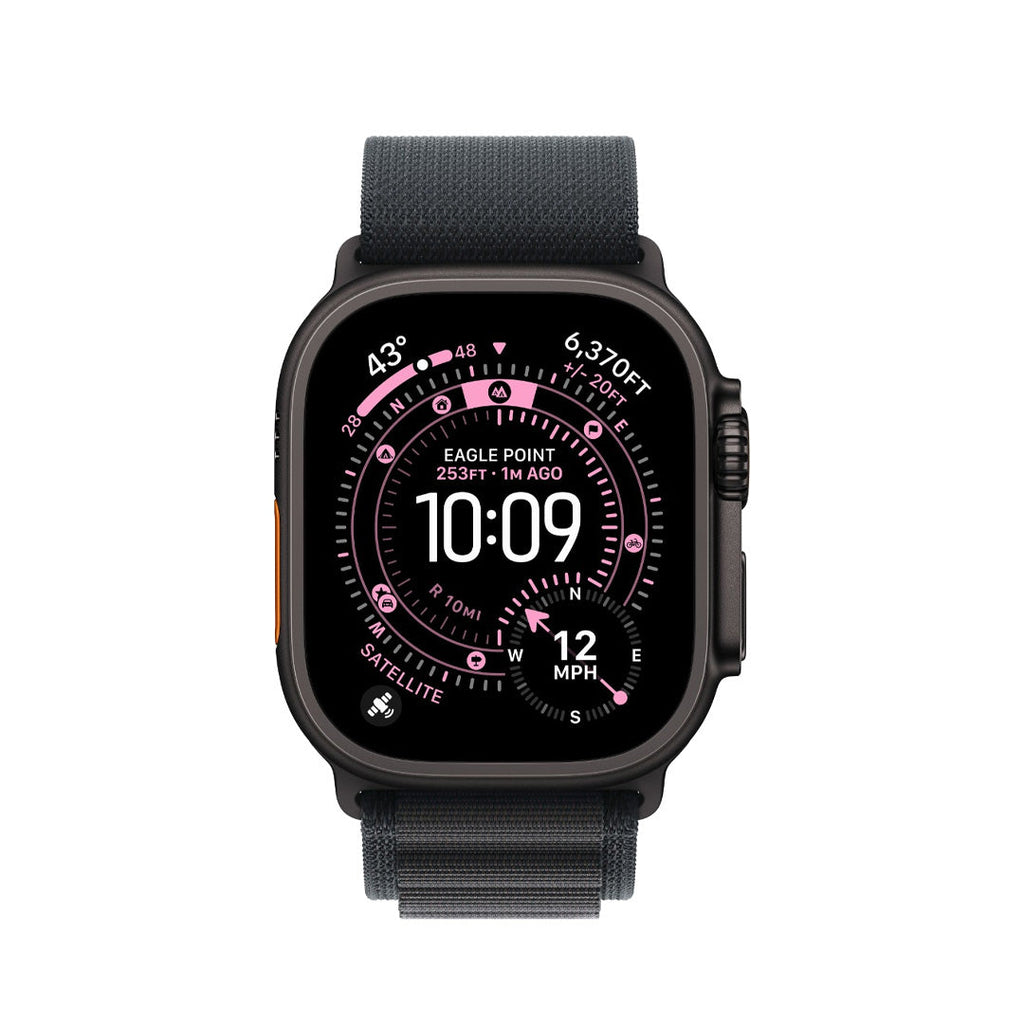Apple Watch Ultra 3 (2025) GPS + Cellular, 49mm  - Black Titanium Case - Black Alpine Loop | L
