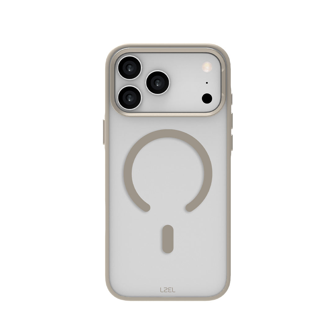 LZEL MagHexro Matte Case for iPhone 17 Pro Max| Tatinum