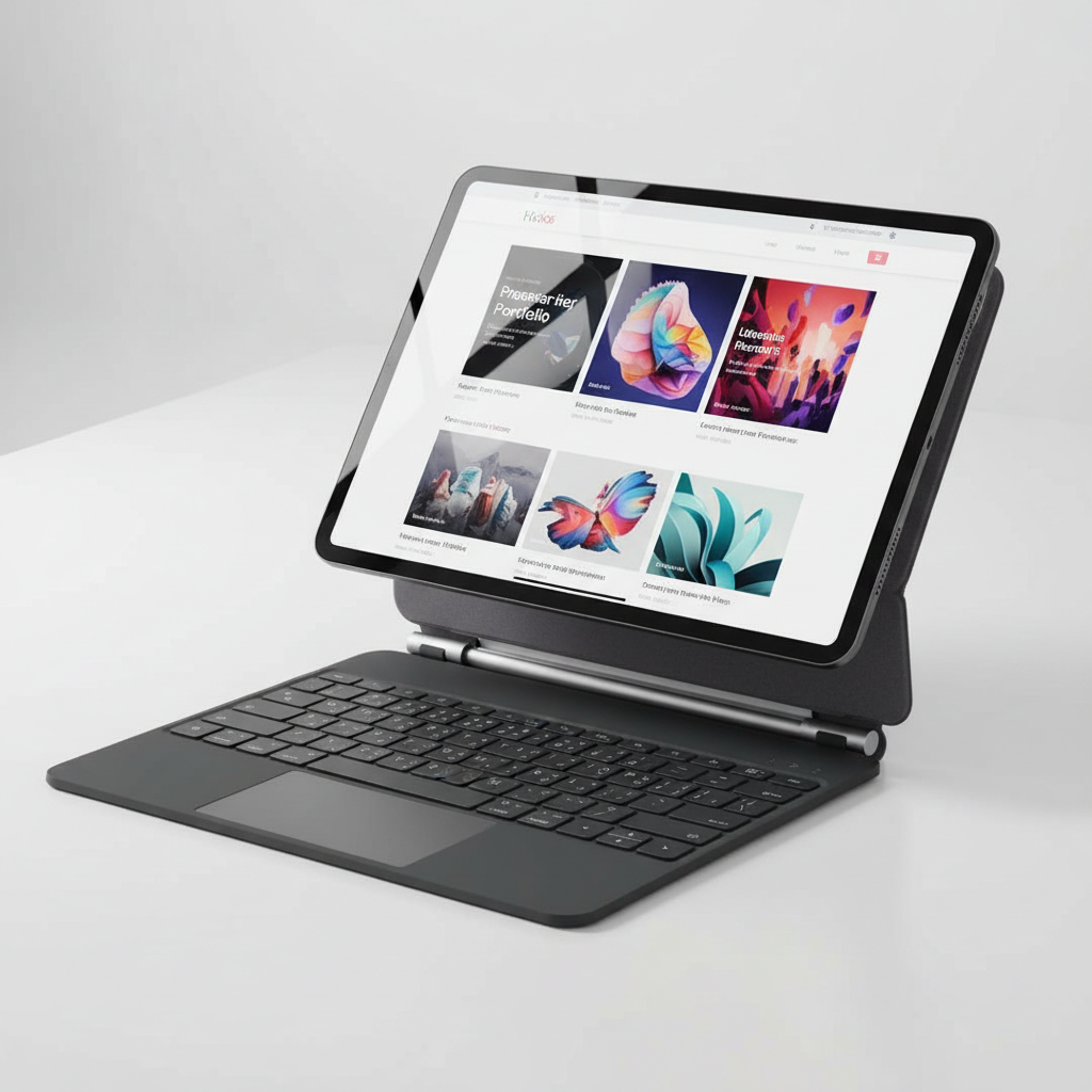 LZEL iPad Pro 11-inch M4 Zenkey Axon Series Magic Keyboard Arabic And English Black