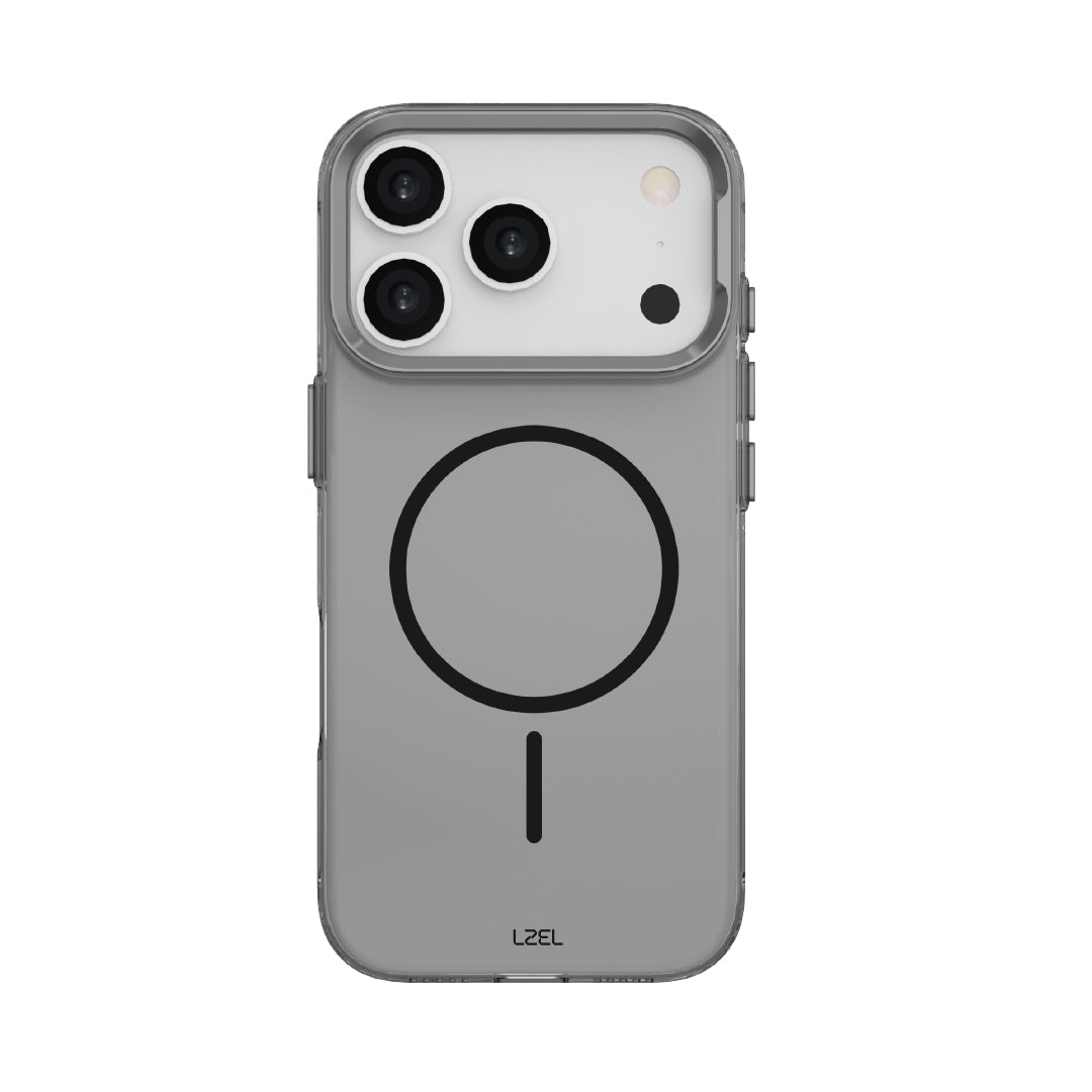 LZEL Magkryden Slim Case for iPhone 17 Pro Max | Black/gray