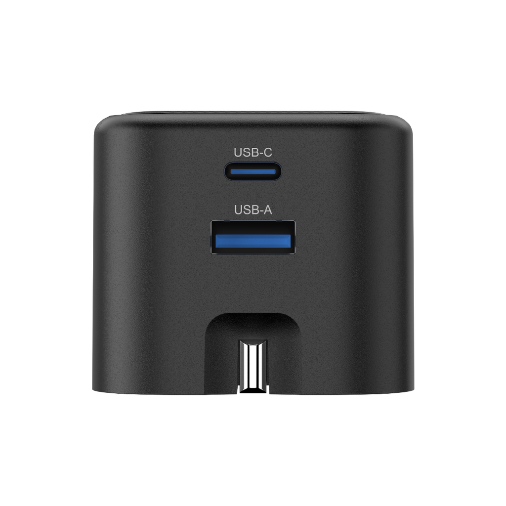 Asli  Global Powercore 45 Gan Dual Port Usb-A & Usb-C Fast Charger | Black