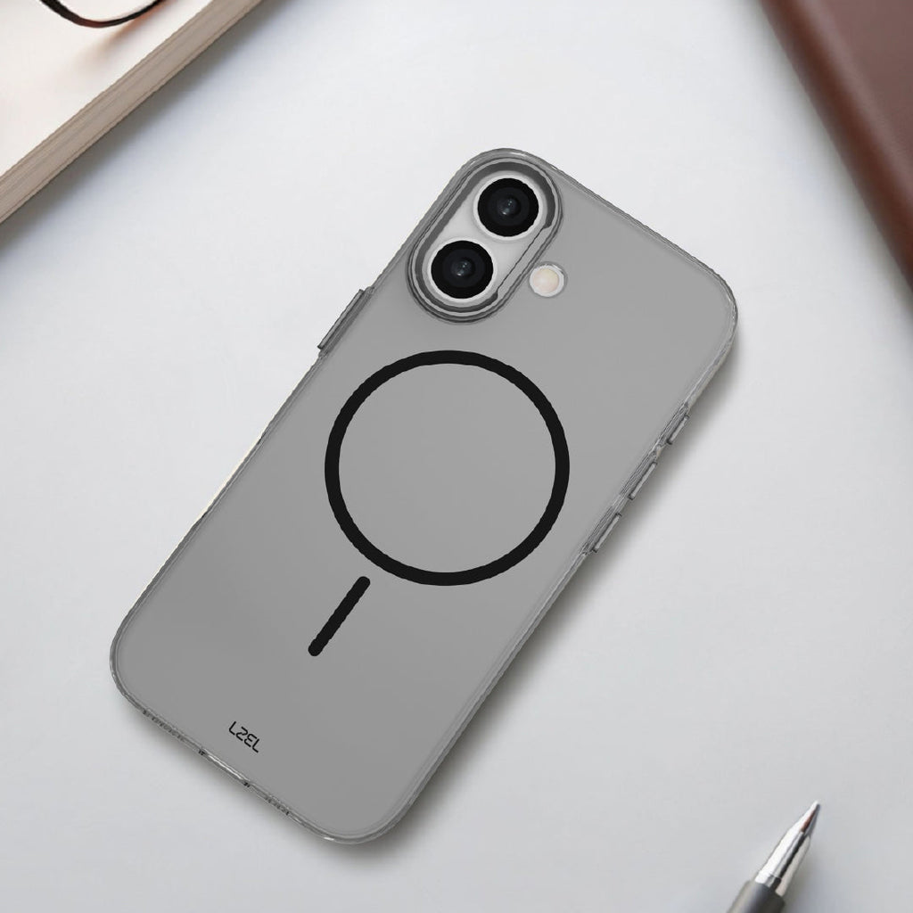 LZEL Magkryden Slim Case for iPhone 17 | Black/gray
