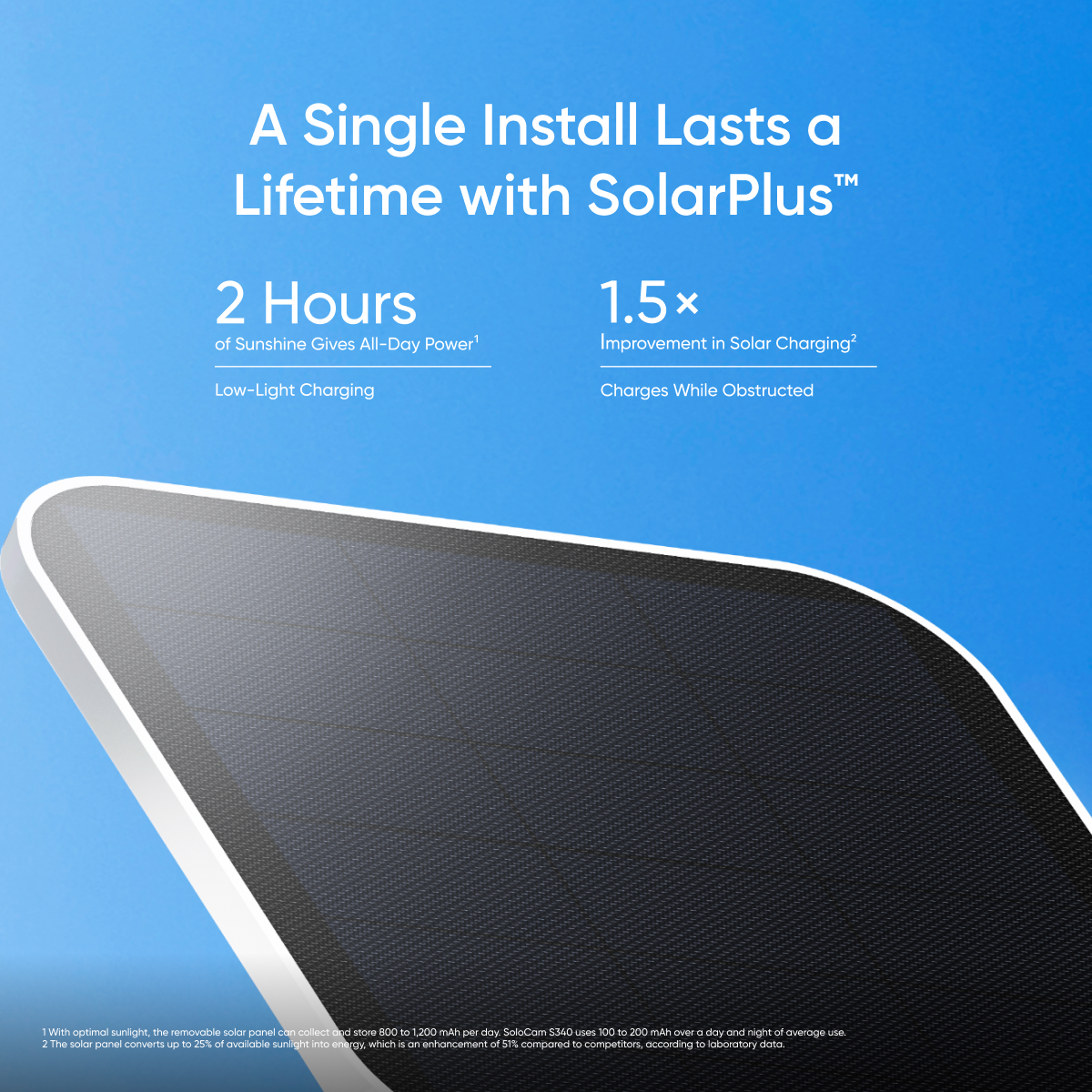 Eufy Security SoloCam S340 â€“ Dual 360Â° Coverage, Solar-Powered, 4K Clarity | Black & White